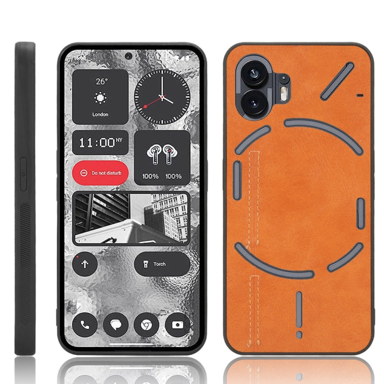 PU Leather Sewing Back Cover Phone Case - For Nothing Phone 2 / 2a / 3a / 3a Pro / CMF Phone 1