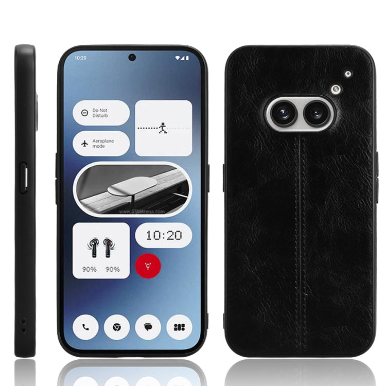 PU Leather Sewing Back Cover Phone Case - For Nothing Phone 2 / 2a / 3a / 3a Pro / CMF Phone 1