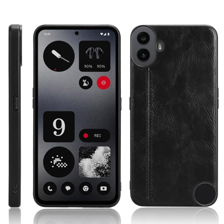 PU Leather Sewing Back Cover Phone Case - For Nothing Phone 2 / 2a / 3a / 3a Pro / CMF Phone 1