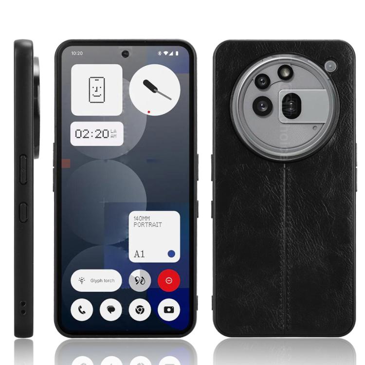 PU Leather Sewing Back Cover Phone Case - For Nothing Phone 2 / 2a / 3a / 3a Pro / CMF Phone 1
