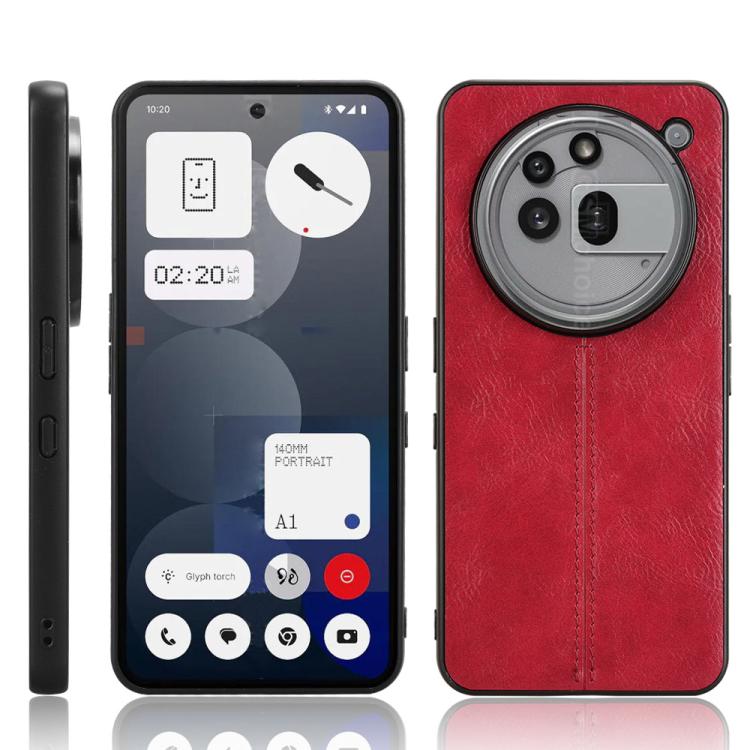 PU Leather Sewing Back Cover Phone Case - For Nothing Phone 2 / 2a / 3a / 3a Pro / CMF Phone 1