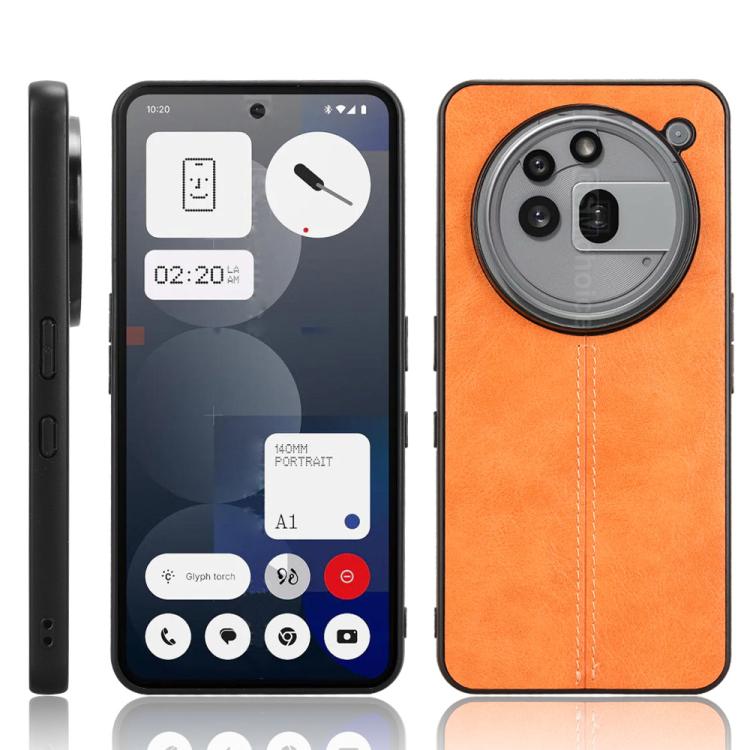 PU Leather Sewing Back Cover Phone Case - For Nothing Phone 2 / 2a / 3a / 3a Pro / CMF Phone 1