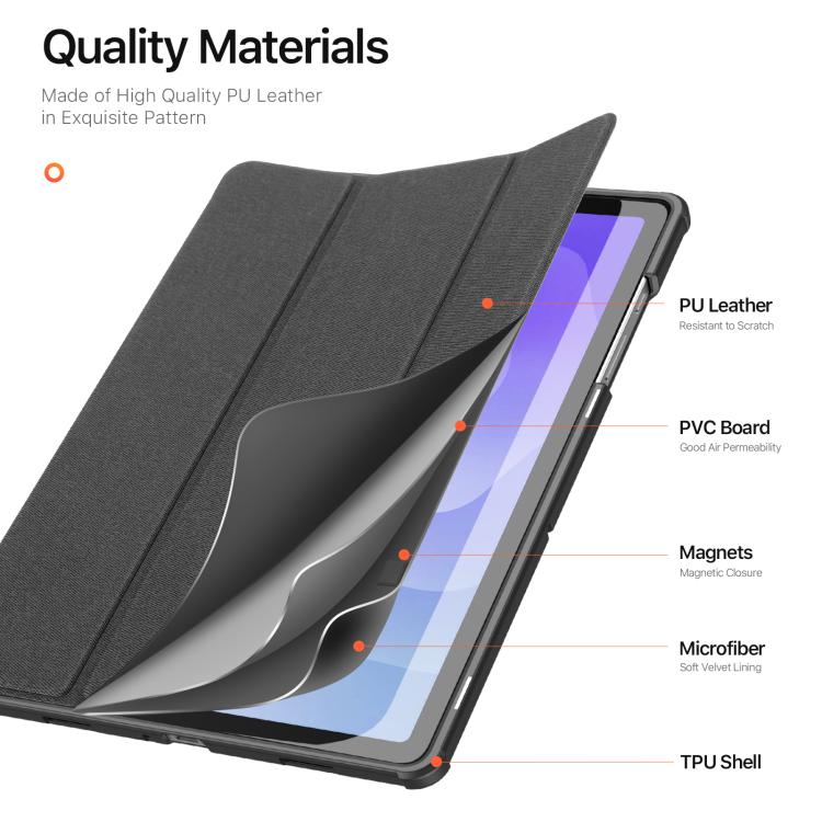 Dux Ducis Domo Series Magnetic Flip PU Leather Tablet Case - For Samsung Galaxy Tab S9 / S10 / A9 Series