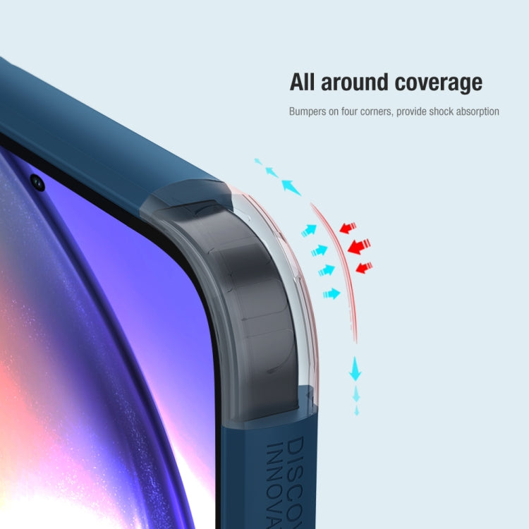 Nillkin Super Frosted Shield Pro PC + TPU Black Case - For Samsung Galaxy A55 - MosAccessories.co.uk