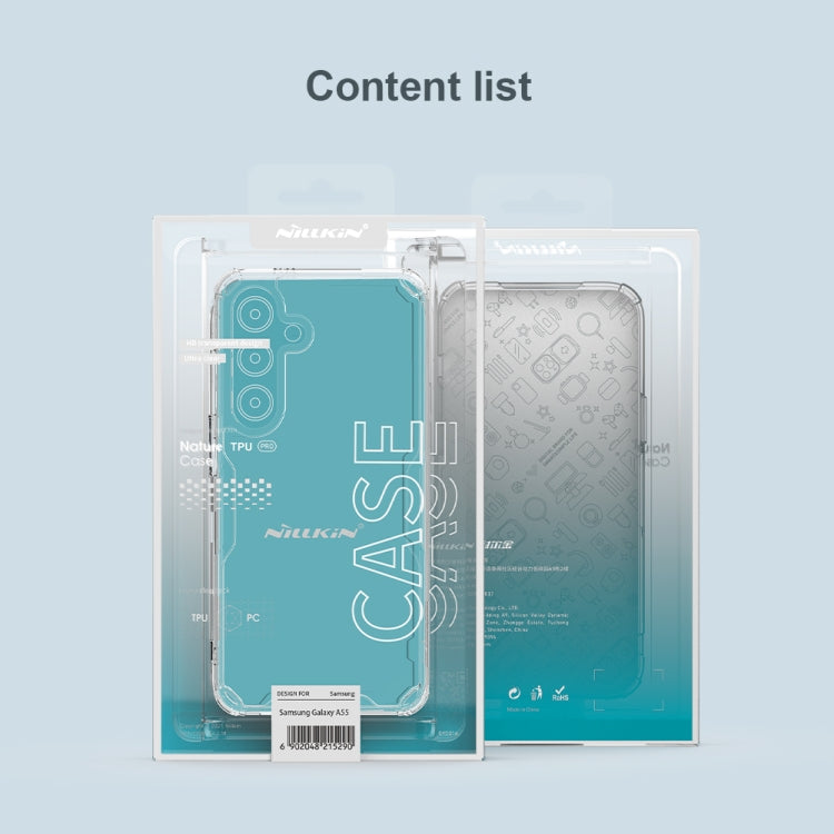 Nillkin Nature PC + TPU Clear Phone Case - For Samsung Galaxy A55 - MosAccessories.co.uk