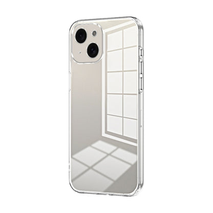 Transparent Plating Fine Hole Phone Case - For iPhone 15 / 14 and 13 Series (Clear) - Mos Accessories
