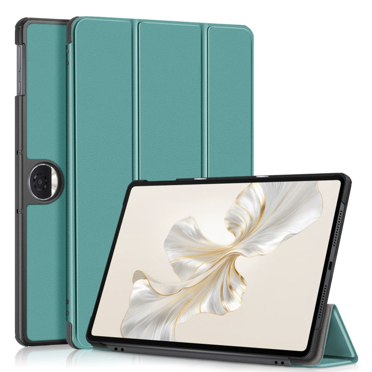 Custer Pure Colour 3-Fold PU Leather Tablet Case - For Honor Pad X9a / V9 / X8a / 9