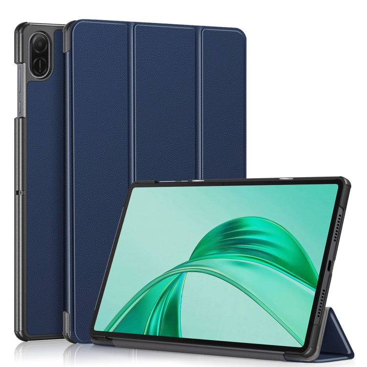 Custer Pure Colour 3-Fold PU Leather Tablet Case - For Honor Pad X9a / V9 / X8a / 9
