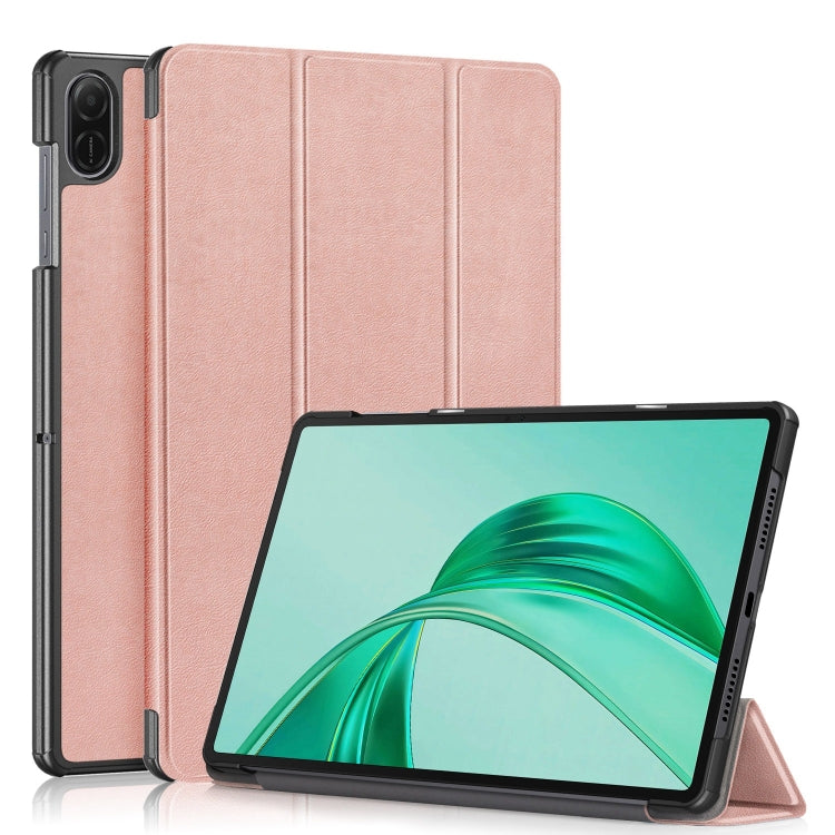 Custer Pure Colour 3-Fold PU Leather Tablet Case - For Honor Pad X9a / V9 / X8a / 9