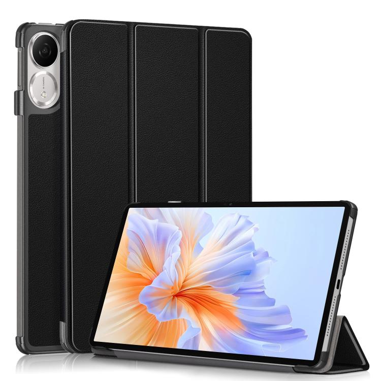 Custer Pure Colour 3-Fold PU Leather Tablet Case - For Honor Pad X9a / V9 / X8a / 9