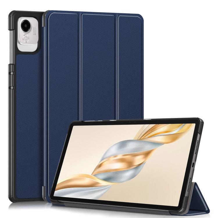 Custer Pure Colour 3-Fold PU Leather Tablet Case - For Honor Pad X9a / V9 / X8a / 9