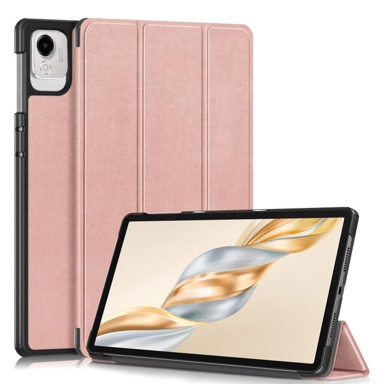 Custer Pure Colour 3-Fold PU Leather Tablet Case - For Honor Pad X9a / V9 / X8a / 9