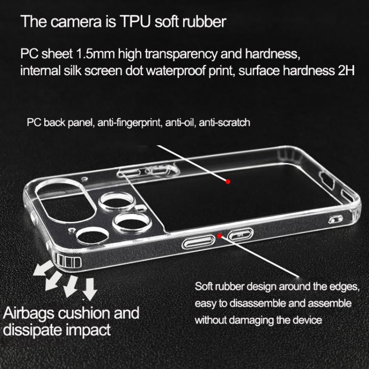 Transparent PC + TPU Phone Case - For Nothing Phone (3a) / (3a) Pro / (2a)