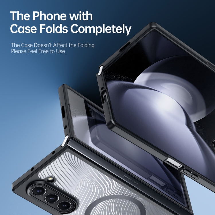 Dux Ducis Aimo Mag Series TPU + PC MagSafe Frosted Feel Black Case - For Samsung Galaxy Z Fold6 - MosAccessories.co.uk