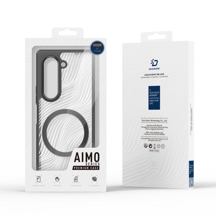 Dux Ducis Aimo Mag Series TPU + PC MagSafe Frosted Feel Black Case - For Samsung Galaxy Z Fold6 - MosAccessories.co.uk