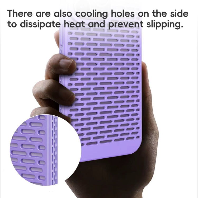 Hollow Heat Dissipation TPU Black Phone Case - For iPhone 15 Plus - MosAccessories.co.uk