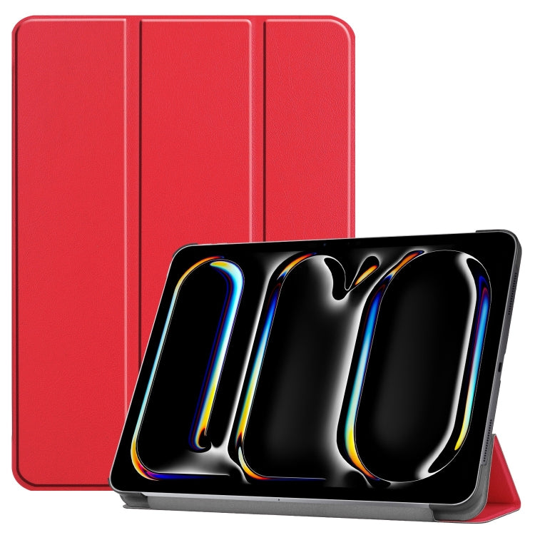 Custer Pure Colour 3-Fold Holder Smart PU Leather Tablet Case - For iPad Pro 13 (2025/24) / iPad Air 13 (2025/24)