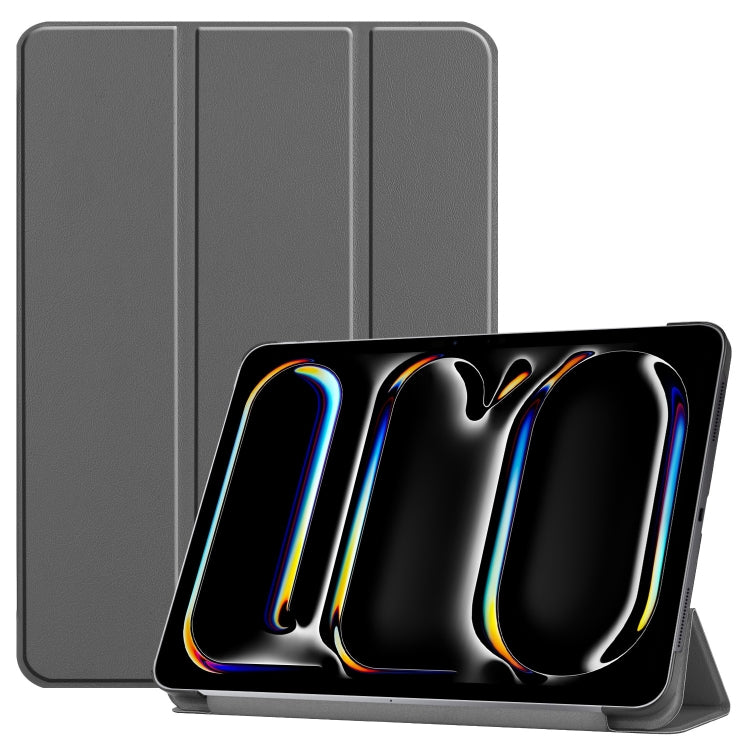 Custer Pure Colour 3-Fold Holder Smart PU Leather Tablet Case - For iPad Pro 13 (2025/24) / iPad Air 13 (2025/24)