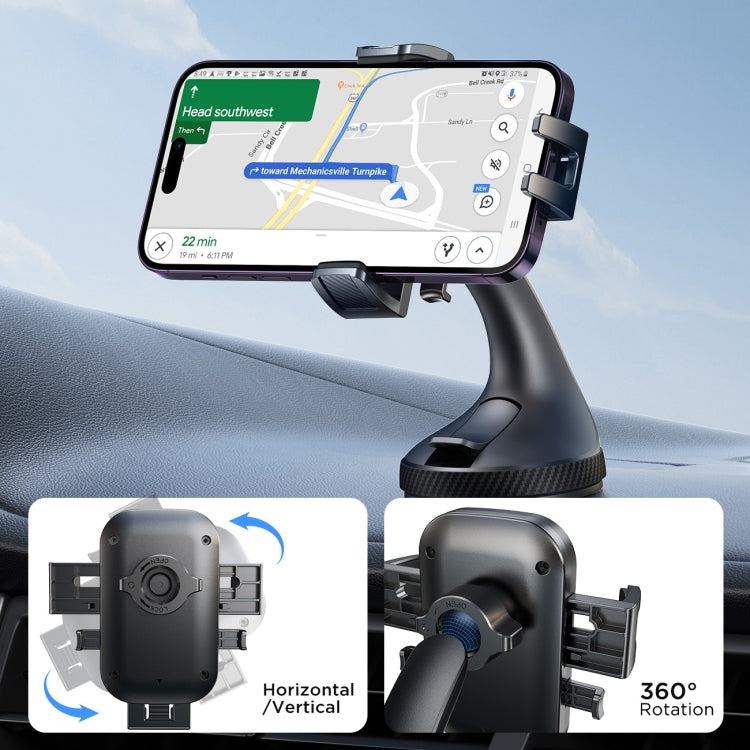 JOYROOM JR-OK6 Car Windshield Black Phone Holder - MosAccessories.co.uk