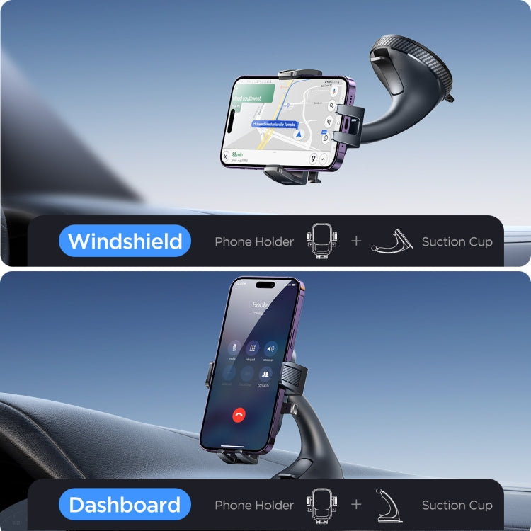 JOYROOM JR-OK6 Car Windshield Black Phone Holder - MosAccessories.co.uk