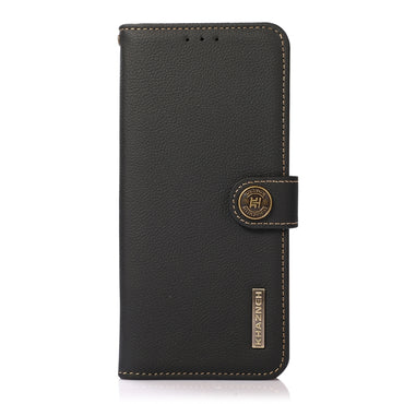 KHAZNEH Custer Genuine Leather RFID Phone Case - For iPhone 16