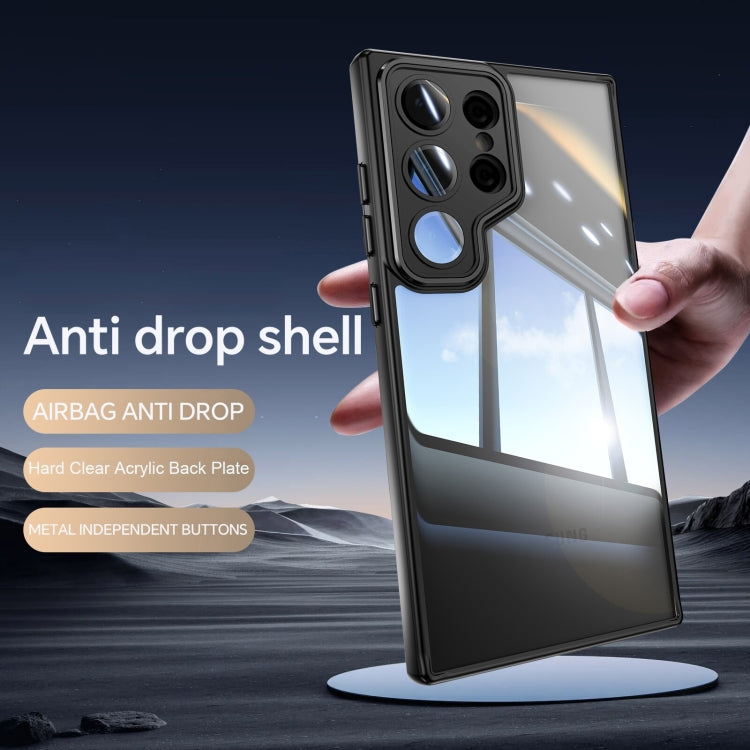 Acrylic Hybrid TPU Armor Shockproof Phone Case - For Samsung Galaxy S25 Ultra / S24 FE / S24 Ultra