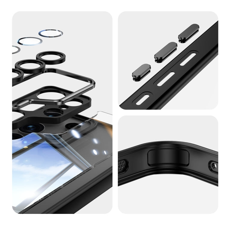 Acrylic Hybrid TPU Armor Shockproof Phone Case - For Samsung Galaxy S25 Ultra / S24 FE / S24 Ultra