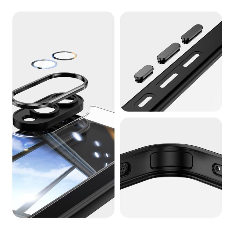 Acrylic Hybrid TPU Armor Shockproof Phone Case - For Samsung Galaxy S25 Edge / S25 / S25+