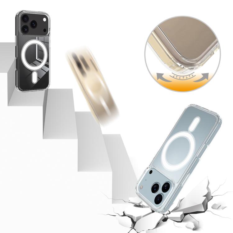 MagSafe Clear Acrylic PC Hybrid TPU Phone Case - For iPhone 17 / 16 Series / Air