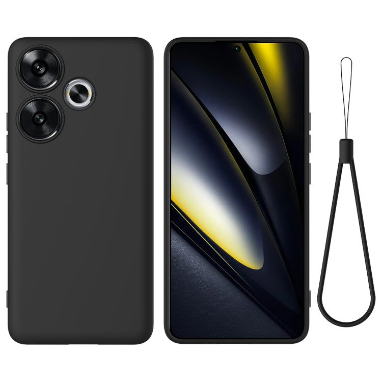 Solid Colour Liquid Silicone Phone Case - For Xiaomi Poco M6 Plus / 14 Civi / Civi 4 Pro / Poco F6