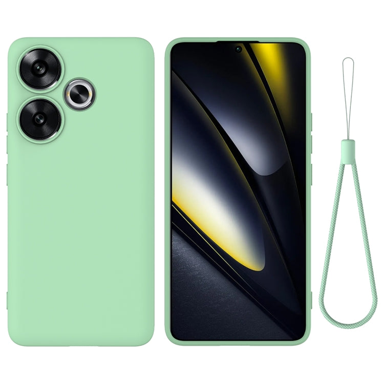 Solid Colour Liquid Silicone Phone Case - For Xiaomi Poco M6 Plus / 14 Civi / Civi 4 Pro / Poco F6