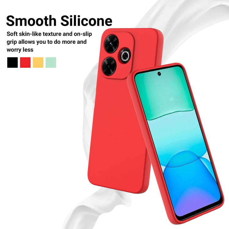Solid Colour Liquid Silicone Phone Case - For Xiaomi Poco M6 Plus / 14 Civi / Civi 4 Pro / Poco F6