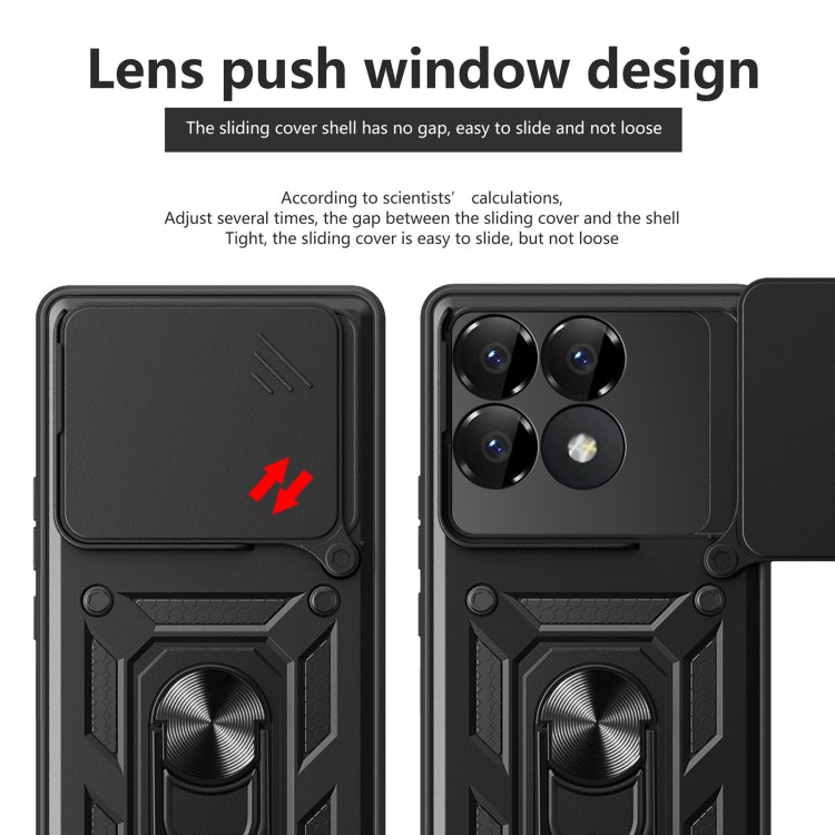 Sliding Camera Cover Design TPU Hybrid PC Phone Case - For Xiaomi 13 Ultra