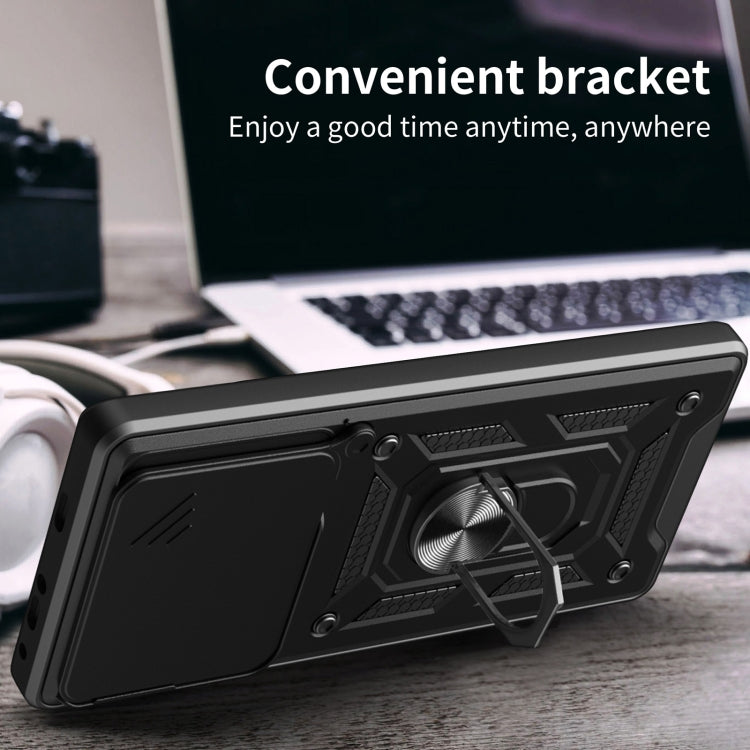 Sliding Camera Cover Design TPU Hybrid PC Phone Case - For Xiaomi 13 Ultra