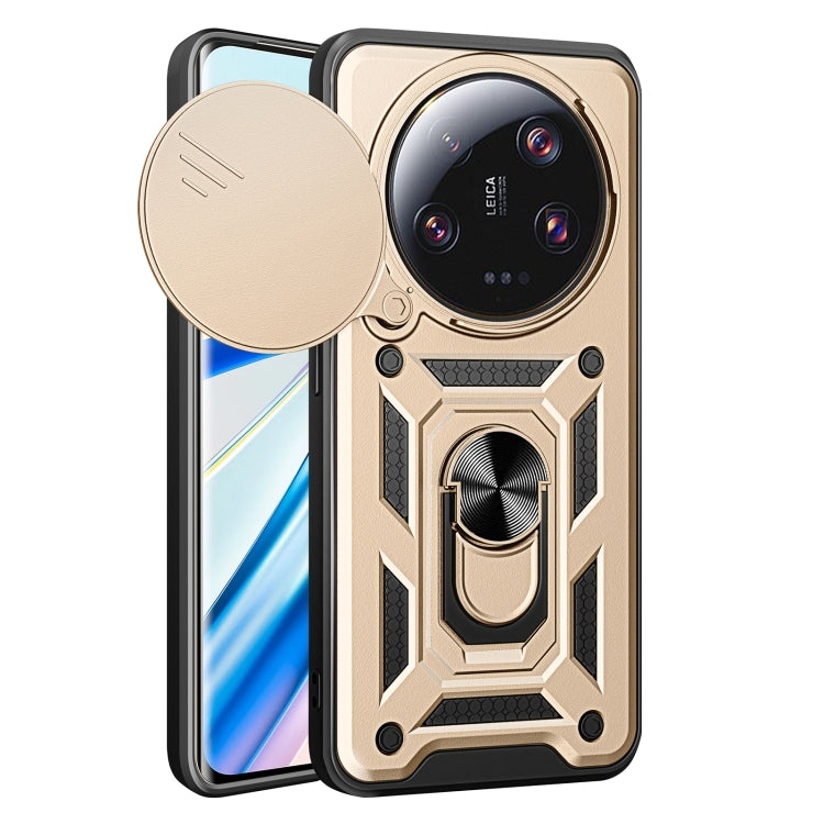Sliding Camera Cover Design TPU Hybrid PC Phone Case - For Xiaomi 13 Ultra