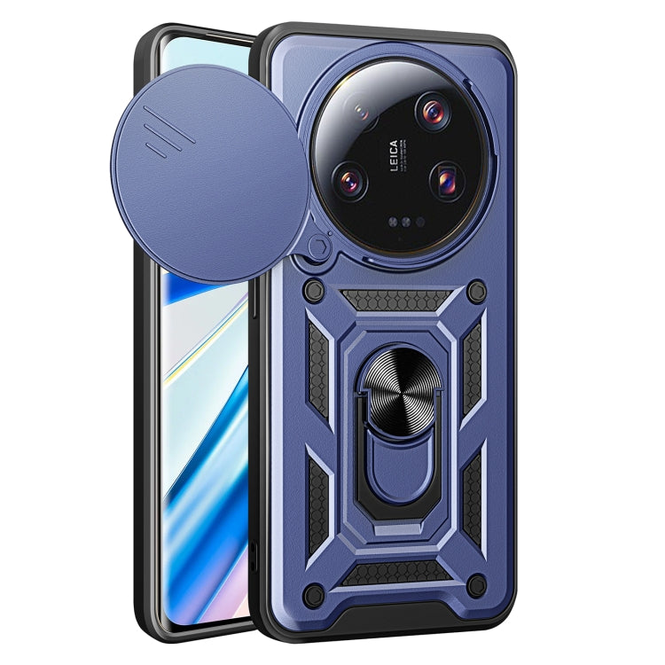Sliding Camera Cover Design TPU Hybrid PC Phone Case - For Xiaomi 13 Ultra