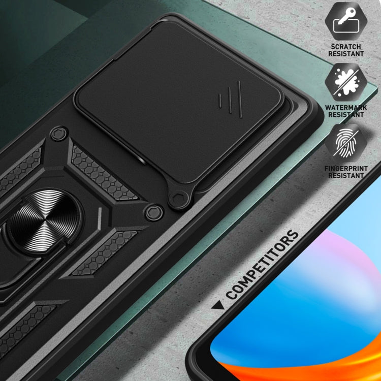 Sliding Camera Cover Design TPU Hybrid PC Phone Case - For Xiaomi 14T 5G / Poco F6 / Poco F6 Pro