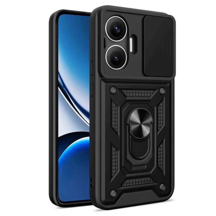 Sliding Camera Cover Design TPU Hybrid PC Phone Case - For Xiaomi 15 Ultra / Poco X7 Pro 5G Global / Poco M7 Pro 5G