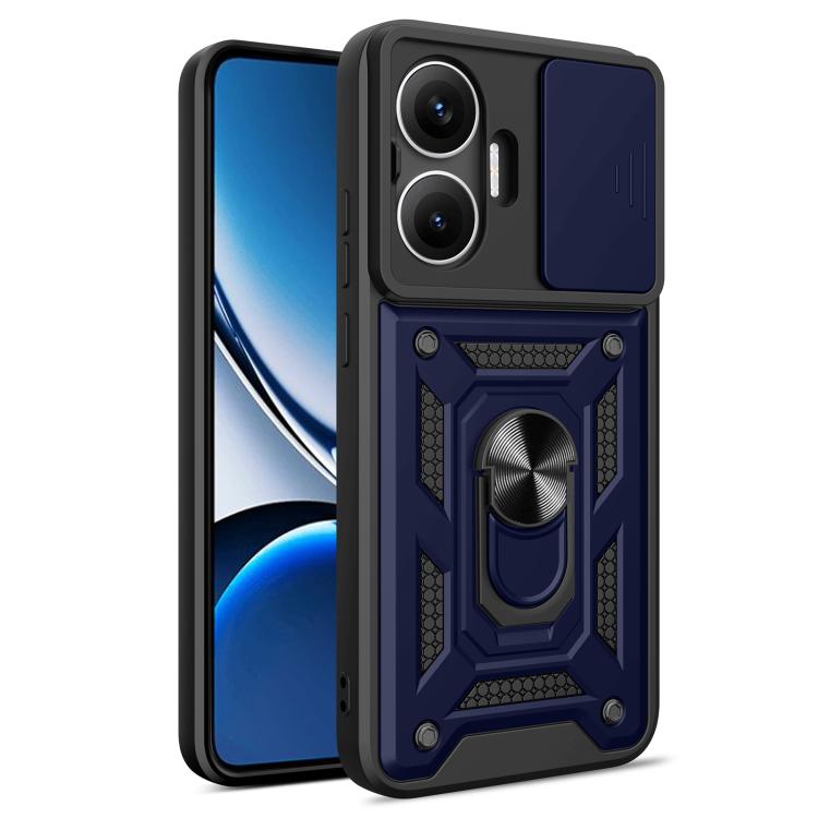 Sliding Camera Cover Design TPU Hybrid PC Phone Case - For Xiaomi 15 Ultra / Poco X7 Pro 5G Global / Poco M7 Pro 5G