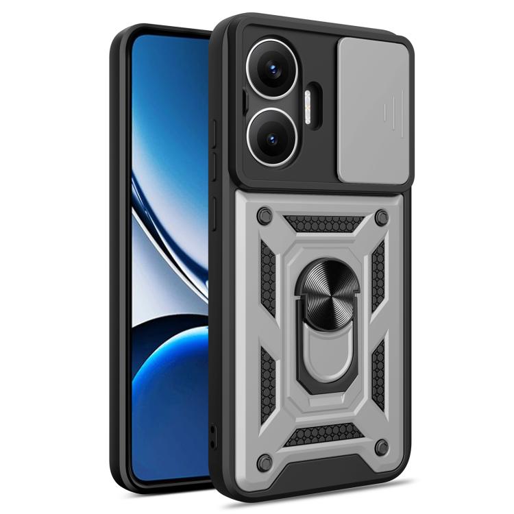 Sliding Camera Cover Design TPU Hybrid PC Phone Case - For Xiaomi 15 Ultra / Poco X7 Pro 5G Global / Poco M7 Pro 5G