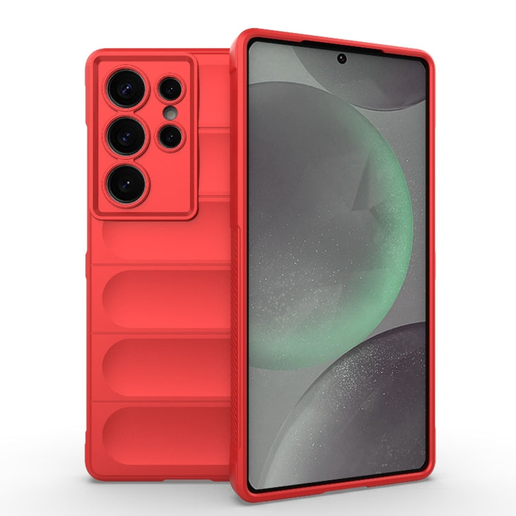 Magic Shield TPU + Flannel Phone Case - For Samsung Galaxy S25 Ultra / S24 FE