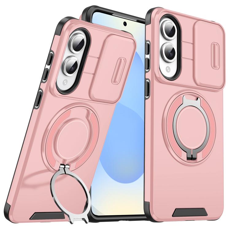 Sliding Camshield Ring Holder Phone Case - For Samsung Galaxy S25 Edge / S25 / S25+ / S25 Ultra