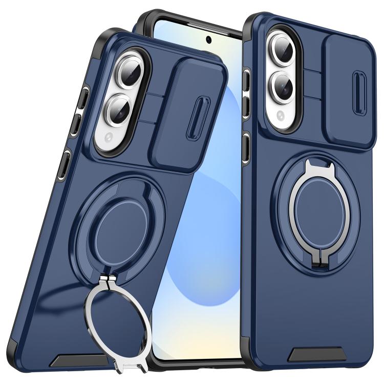 Sliding Camshield Ring Holder Phone Case - For Samsung Galaxy S25 Edge / S25 / S25+ / S25 Ultra