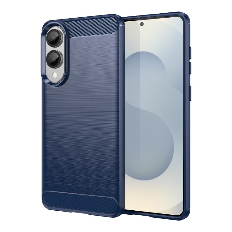 Carbon Fiber Brushed Texture TPU Phone Case - For Samsung Galaxy S25 Series / S24 FE