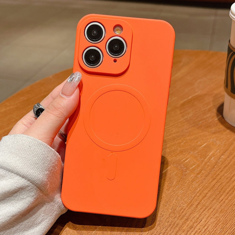 Solid Colour Liquid Silicone MagSafe Phone Case - For iPhone 11 Pro Max