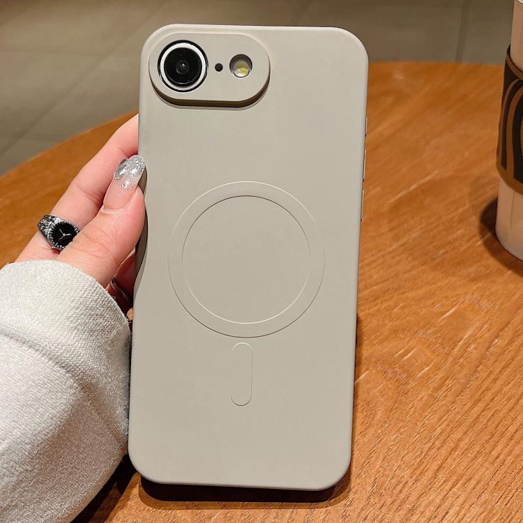 Solid Colour Liquid Silicone MagSafe Phone Case - For iPhone 16e