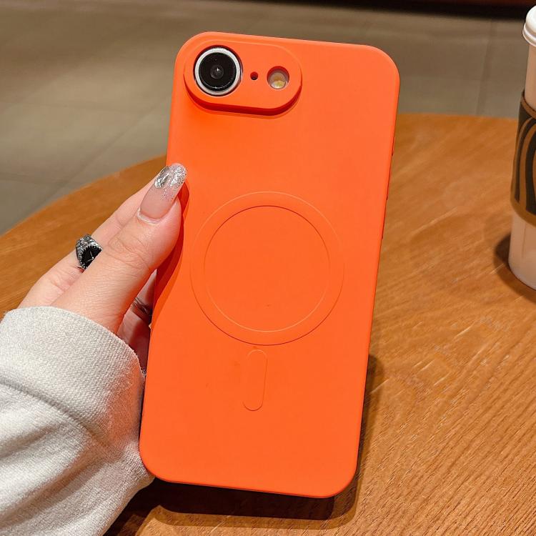 Solid Colour Liquid Silicone MagSafe Phone Case - For iPhone 16e