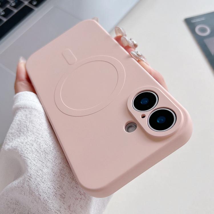 Solid Colour Liquid Silicone MagSafe Phone Case - For iPhone 17
