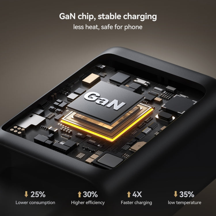 JOYROOM JR-TCG13 45W GaN USB-C Black Super Fast Charger at MosAccessories.co.uk