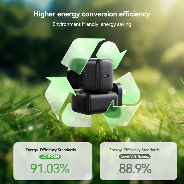 JOYROOM JR-TCG13 45W GaN USB-C Black Super Fast Charger at MosAccessories.co.uk